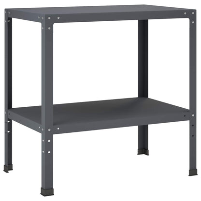 Planttafel 100 x 50 x 80 cm Gepoedercoat staal Antraciet