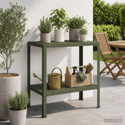 Planttafel 80x50x80 cm staal olijfgroen