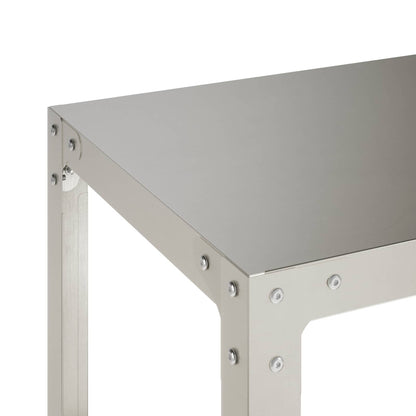 Planttafel 80 x 50 x 80 cm Roestvrij staal zilver