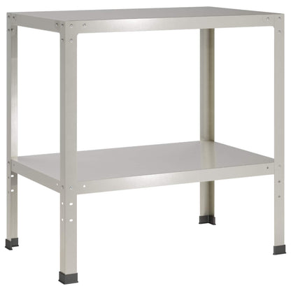 Planttafel 80 x 50 x 80 cm Roestvrij staal zilver