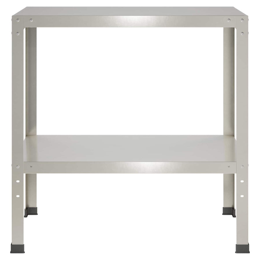 Planttafel 80 x 50 x 80 cm Roestvrij staal zilver
