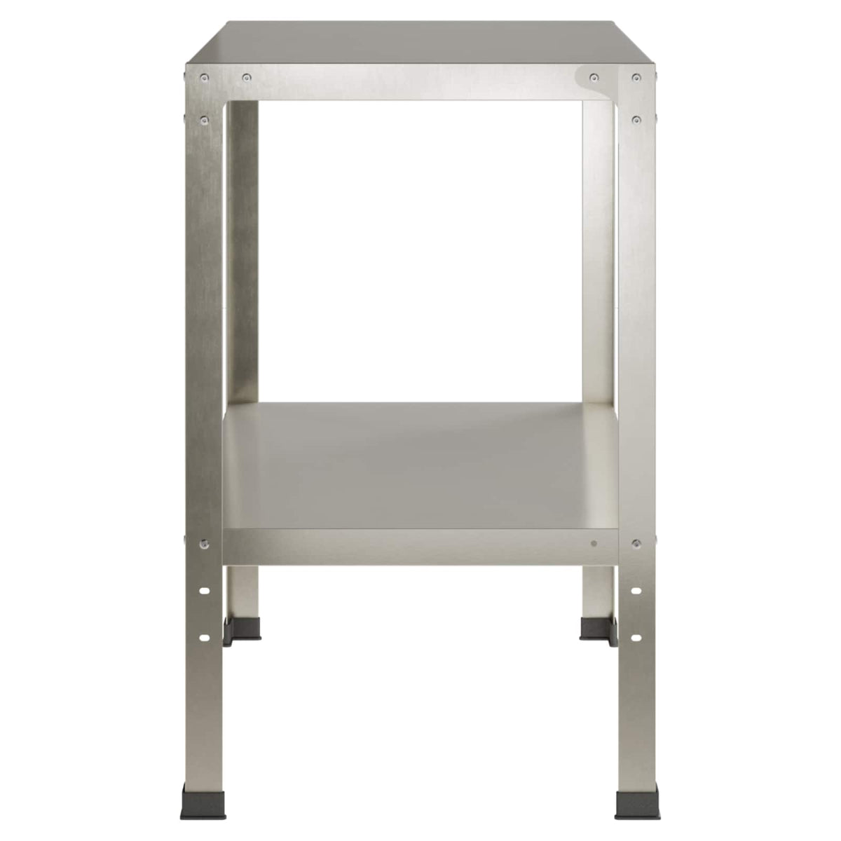 Planttafel 80 x 50 x 80 cm Roestvrij staal zilver