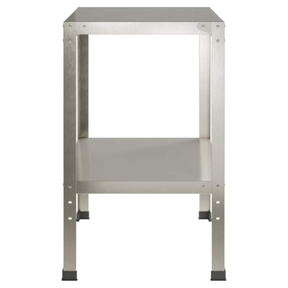 Planttafel 80 x 50 x 80 cm Roestvrij staal zilver