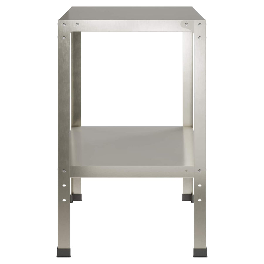 Planttafel 80 x 50 x 80 cm Roestvrij staal zilver