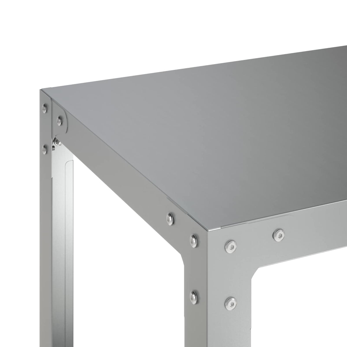 Planttafel 80 x 50 x 80 cm Gegalvaniseerd staal zilver
