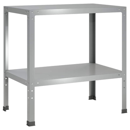 Planttafel 80 x 50 x 80 cm Gegalvaniseerd staal zilver