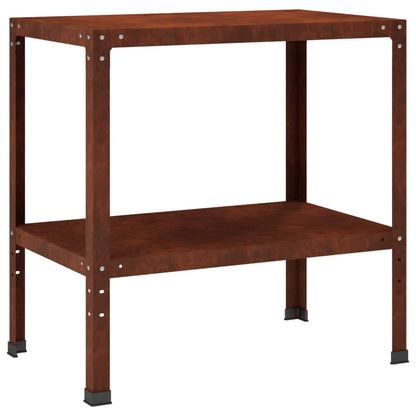 Planttafel 80 x 50 x 80 cm weervast staal Roestkleurig