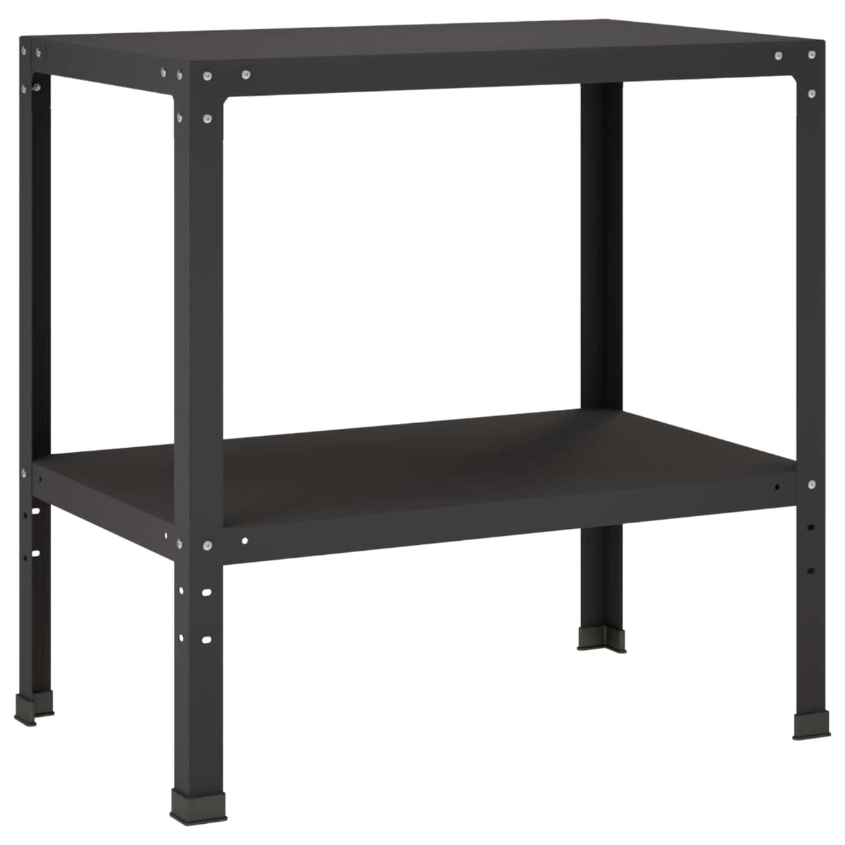 Planttafel 60 x 50 x 80 cm Gepoedercoat staal Zwart