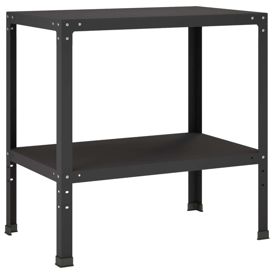 Planttafel 60 x 50 x 80 cm Gepoedercoat staal Zwart
