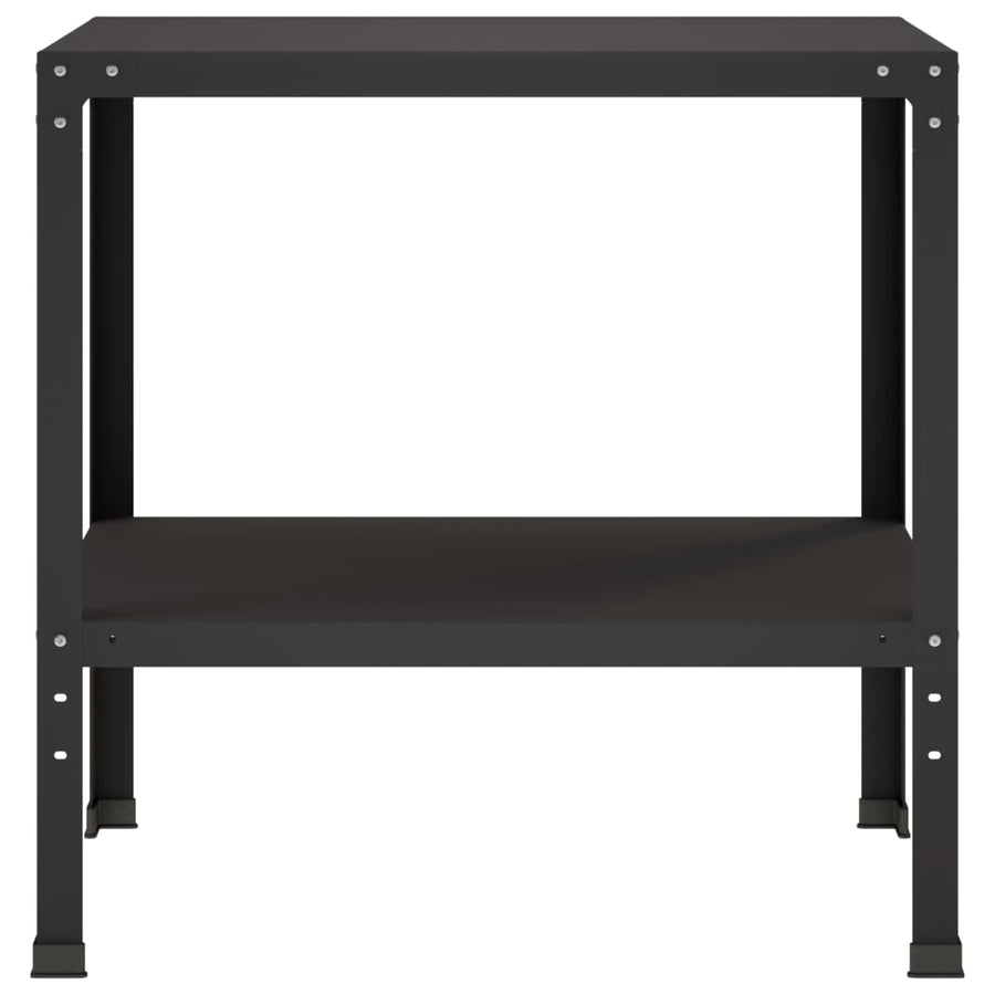 Planttafel 60 x 50 x 80 cm Gepoedercoat staal Zwart