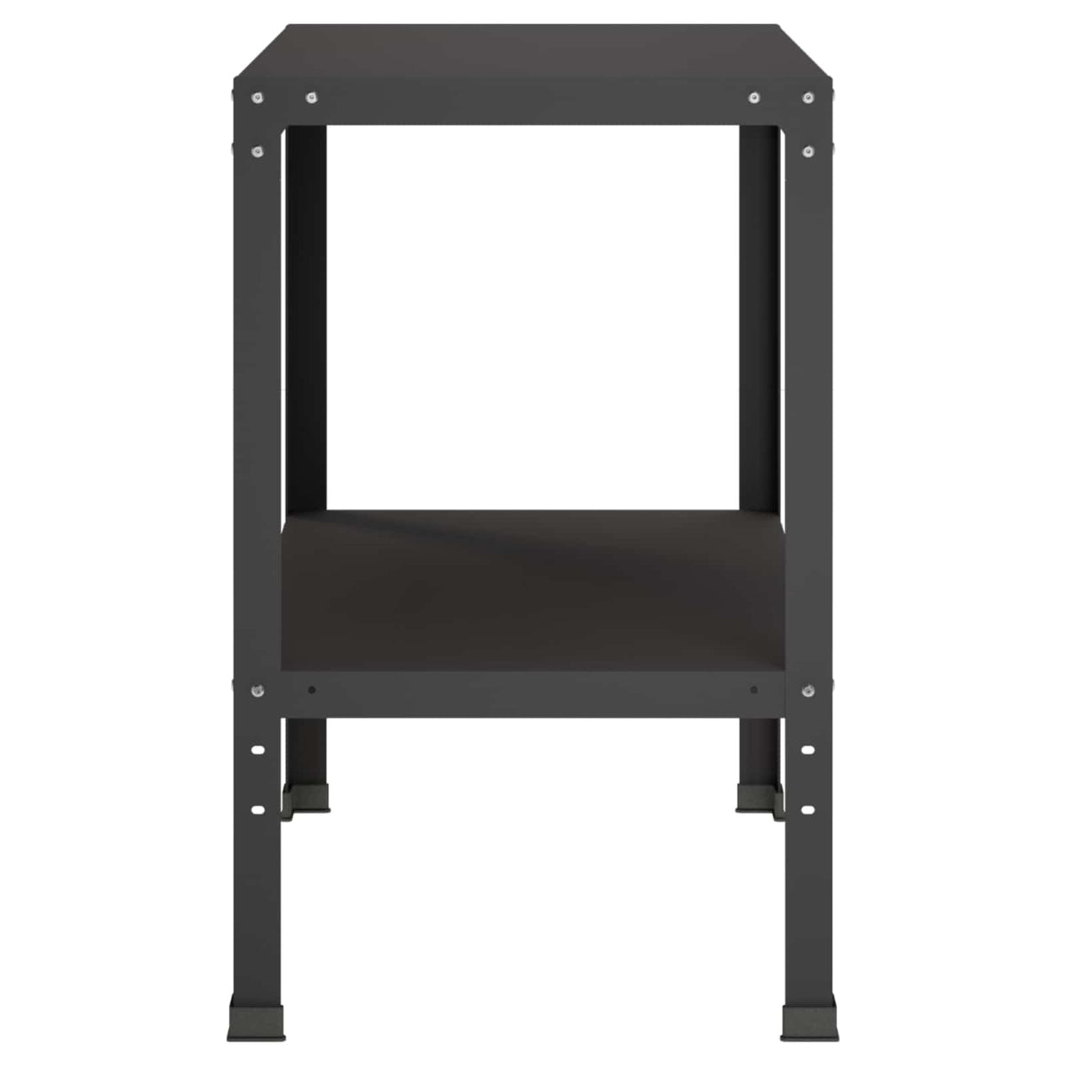 Planttafel 60 x 50 x 80 cm Gepoedercoat staal Zwart