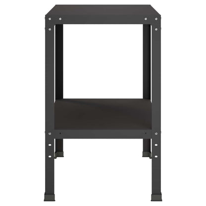 Planttafel 60 x 50 x 80 cm Gepoedercoat staal Zwart