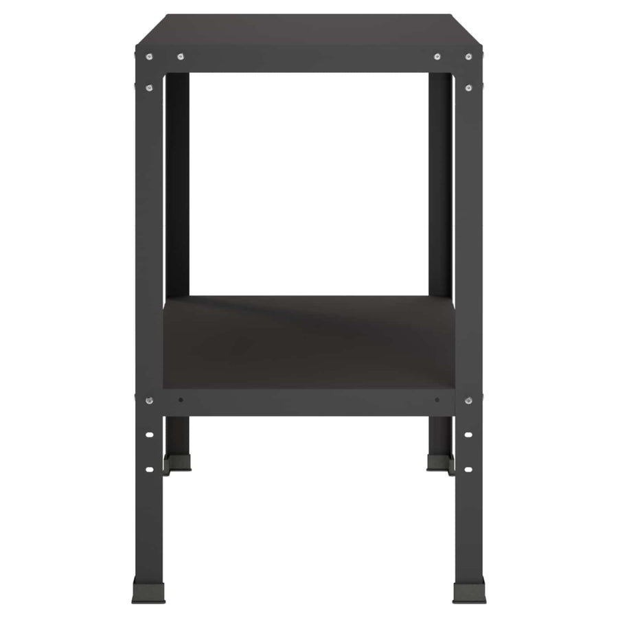 Planttafel 60 x 50 x 80 cm Gepoedercoat staal Zwart