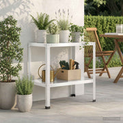 Planttafel 60x50x80 cm staal wit
