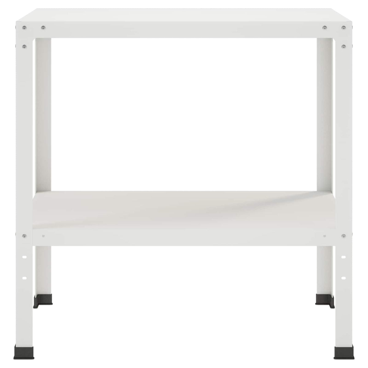 Planttafel 60 x 50 x 80 cm Gepoedercoat staal Wit