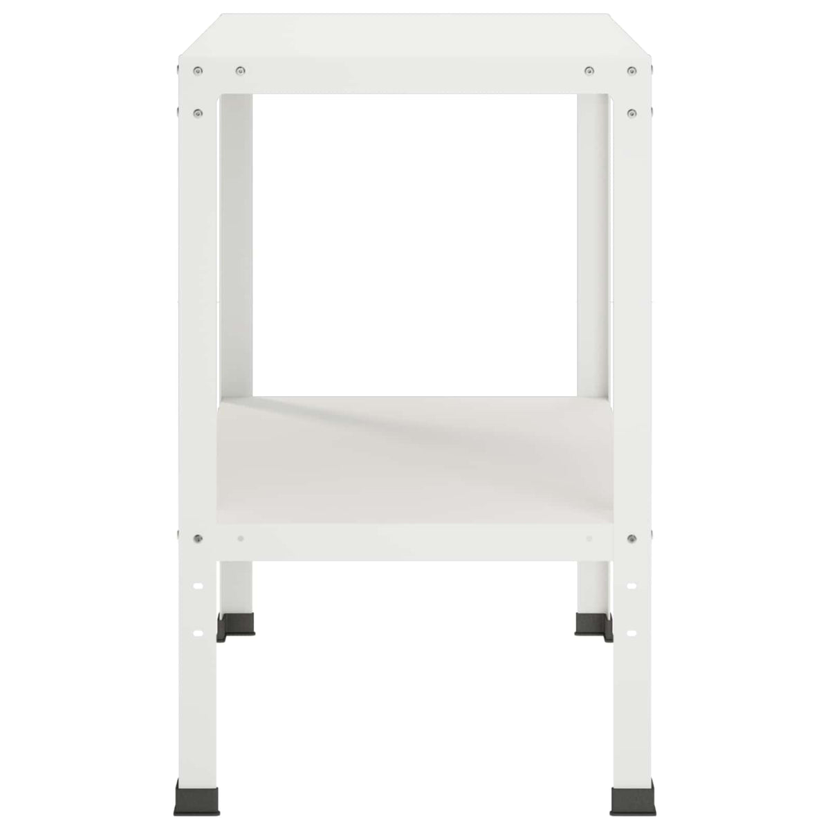 Planttafel 60 x 50 x 80 cm Gepoedercoat staal Wit