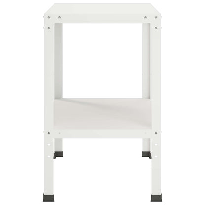 Planttafel 60 x 50 x 80 cm Gepoedercoat staal Wit