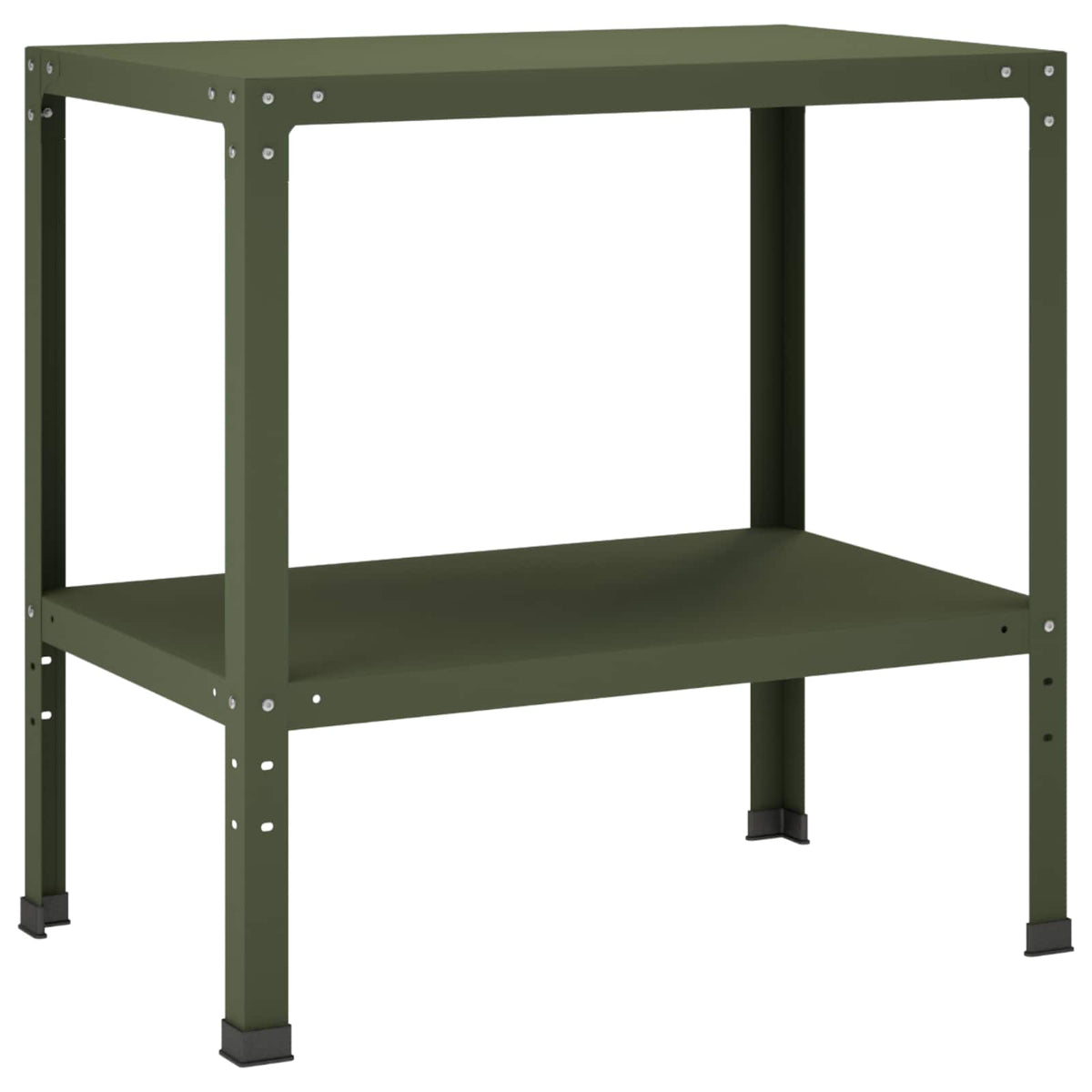 Planttafel 60 x 50 x 80 cm Gepoedercoat staal Olijfgroen