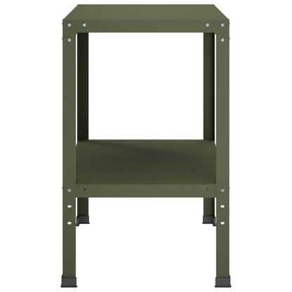 Planttafel 60 x 50 x 80 cm Gepoedercoat staal Olijfgroen