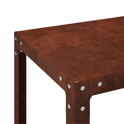 Planttafel 60 x 50 x 80 cm weervast staal Roestkleurig