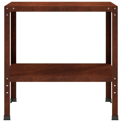 Planttafel 60 x 50 x 80 cm weervast staal Roestkleurig