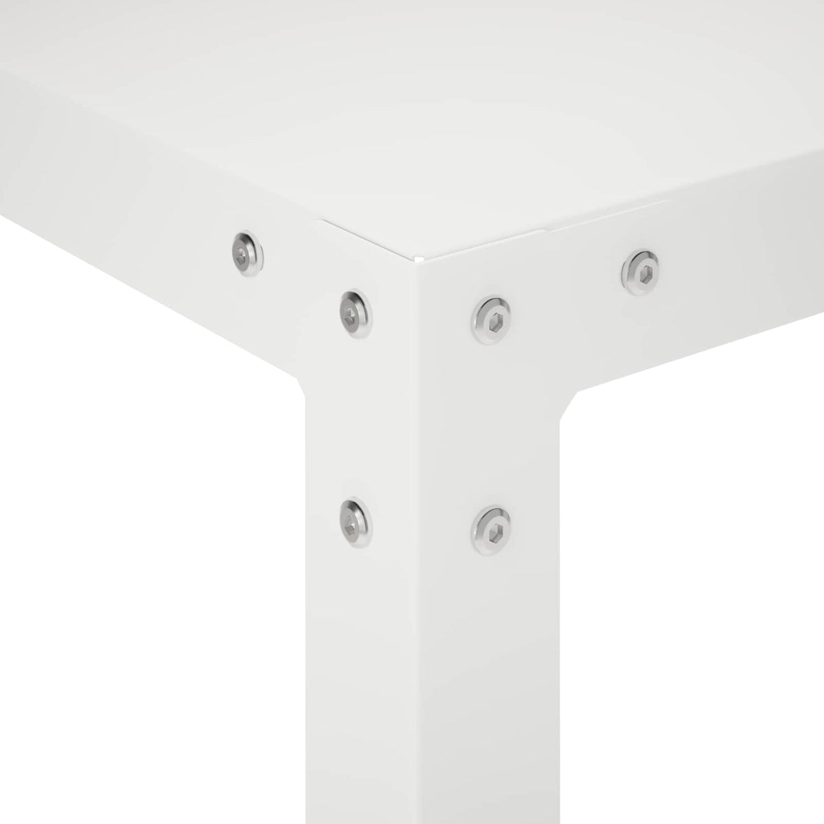 Planttafel 100 x 50 x 104 cm Gepoedercoat staal Wit
