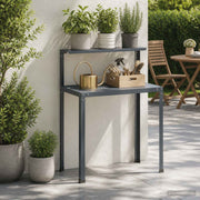Planttafel 100x50x104 cm staal antraciet