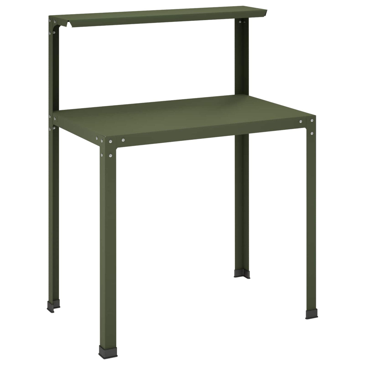 Planttafel 100 x 50 x 104 cm Gepoedercoat staal Olijfgroen