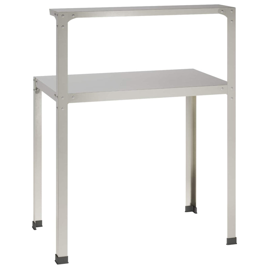 Planttafel 100 x 50 x 104 cm Roestvrij staal zilver