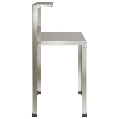 Planttafel 100 x 50 x 104 cm Roestvrij staal zilver