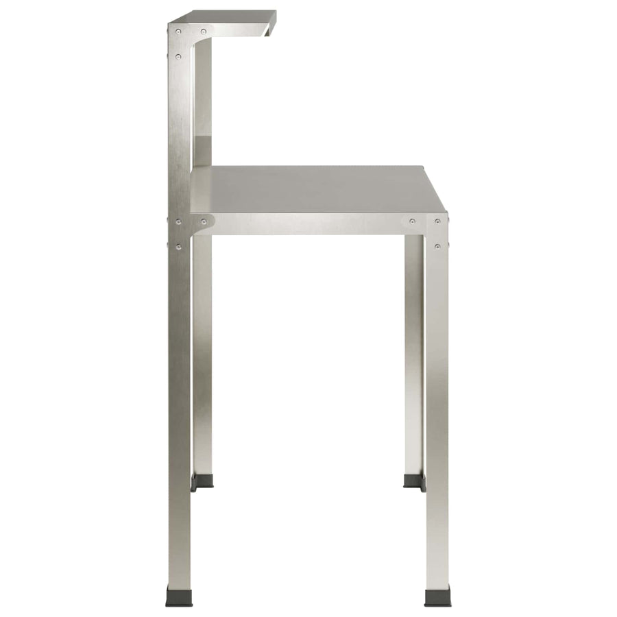 Planttafel 100 x 50 x 104 cm Roestvrij staal zilver