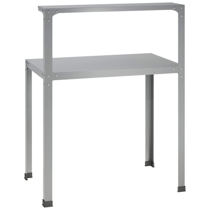 Planttafel 100 x 50 x 104 cm Gegalvaniseerd staal zilver