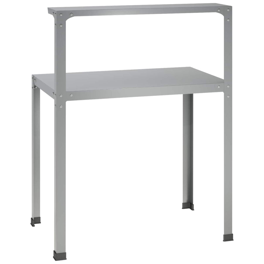 Planttafel 100 x 50 x 104 cm Gegalvaniseerd staal zilver