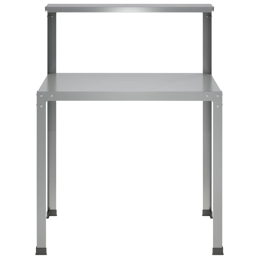 Planttafel 100 x 50 x 104 cm Gegalvaniseerd staal zilver