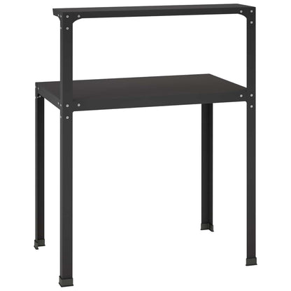 Planttafel 80 x 50 x 104 cm Gepoedercoat staal Zwart