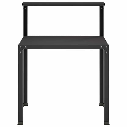 Planttafel 80 x 50 x 104 cm Gepoedercoat staal Zwart