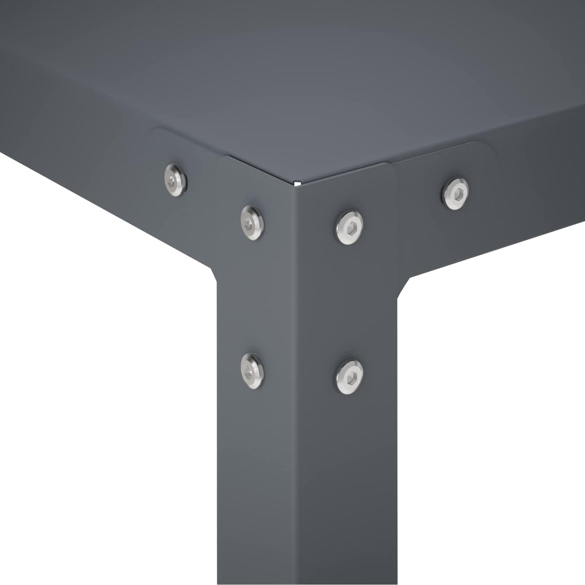 Planttafel 80 x 50 x 104 cm Gepoedercoat staal Antraciet