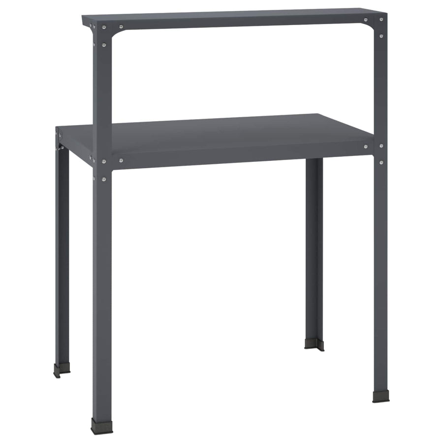 Planttafel 80 x 50 x 104 cm Gepoedercoat staal Antraciet
