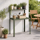 Planttafel 80x50x104 cm staal olijfgroen