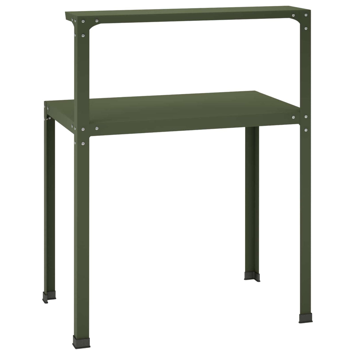 Planttafel 80 x 50 x 104 cm Gepoedercoat staal Olijfgroen