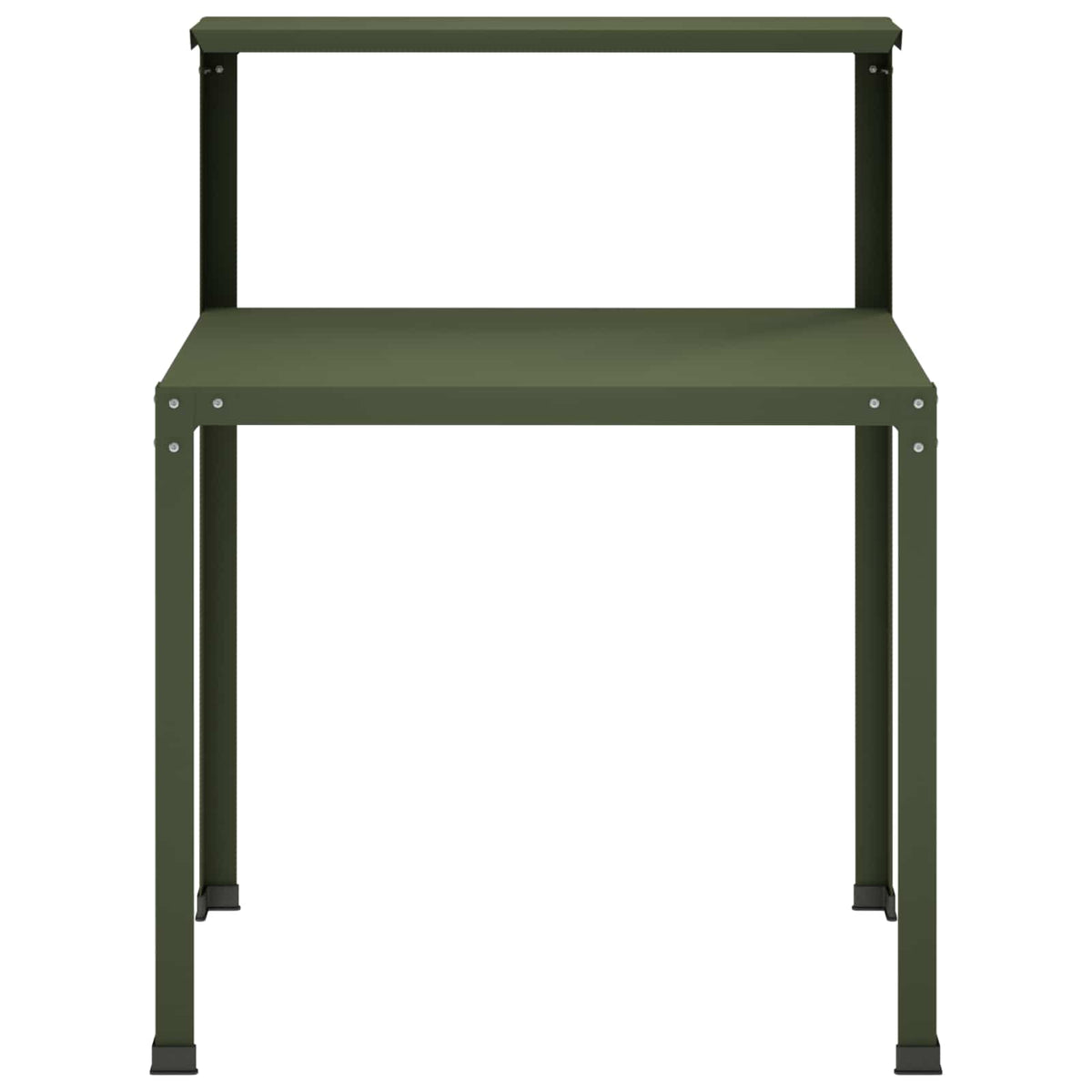 Planttafel 80 x 50 x 104 cm Gepoedercoat staal Olijfgroen
