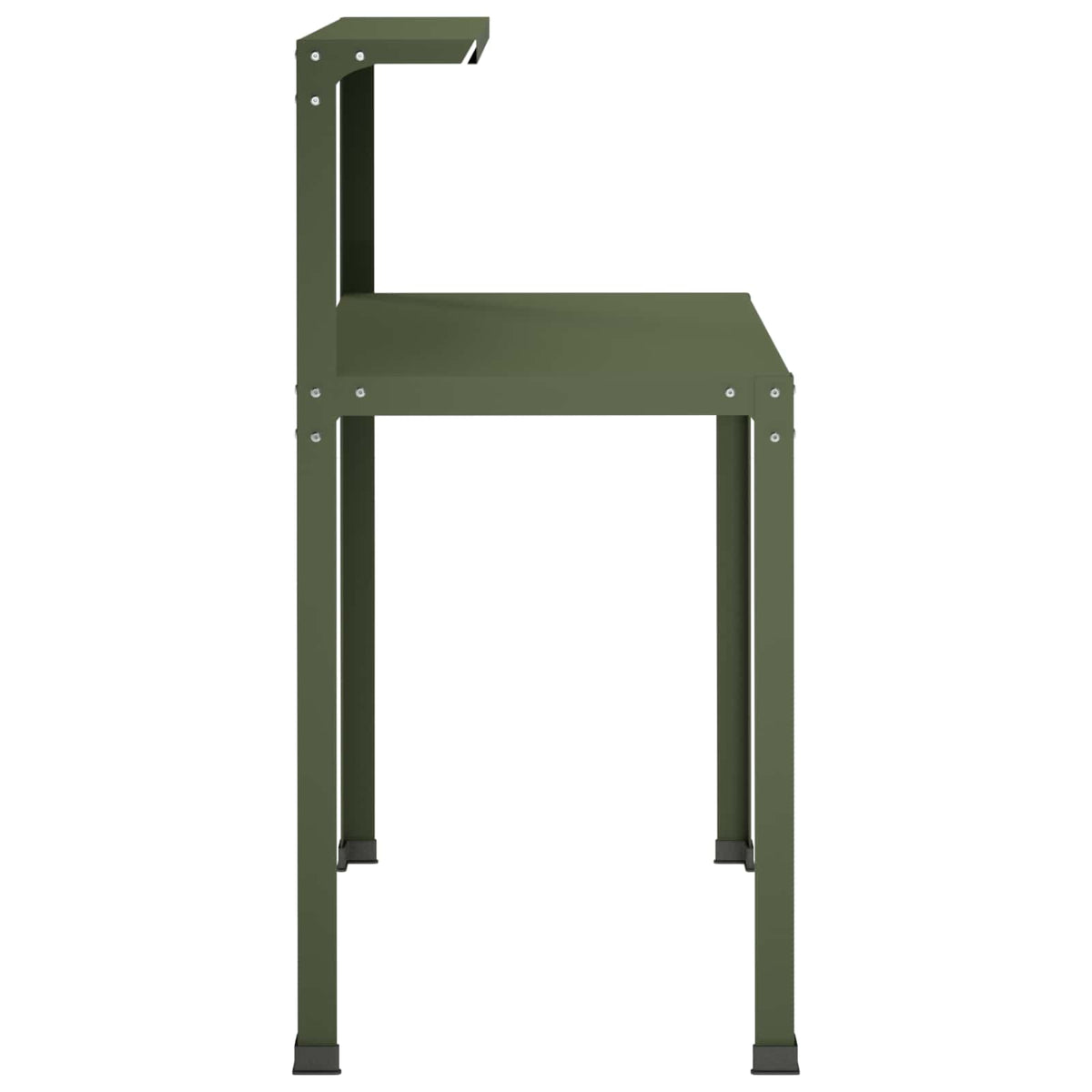 Planttafel 80 x 50 x 104 cm Gepoedercoat staal Olijfgroen