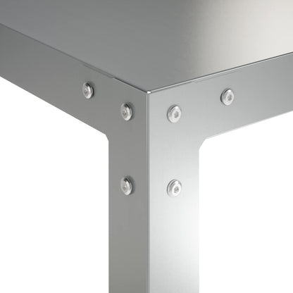Planttafel 80 x 50 x 104 cm Gegalvaniseerd staal zilver