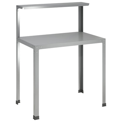 Planttafel 80 x 50 x 104 cm Gegalvaniseerd staal zilver