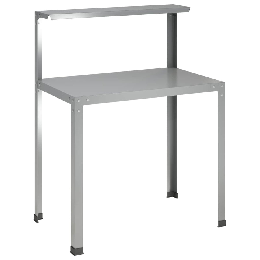 Planttafel 80 x 50 x 104 cm Gegalvaniseerd staal zilver
