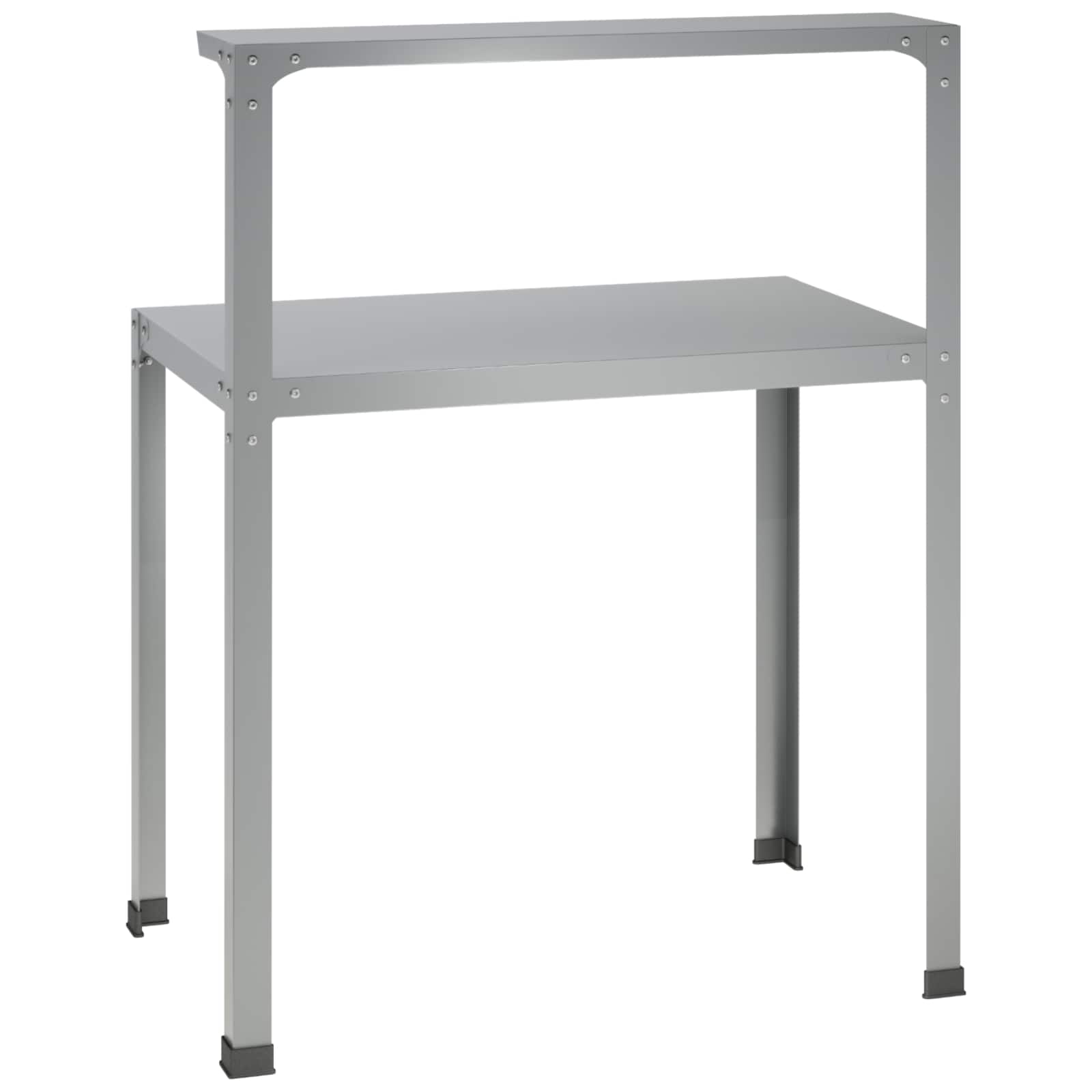 Planttafel 80 x 50 x 104 cm Gegalvaniseerd staal zilver