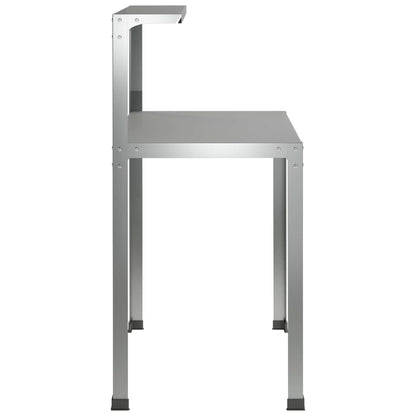 Planttafel 80 x 50 x 104 cm Gegalvaniseerd staal zilver