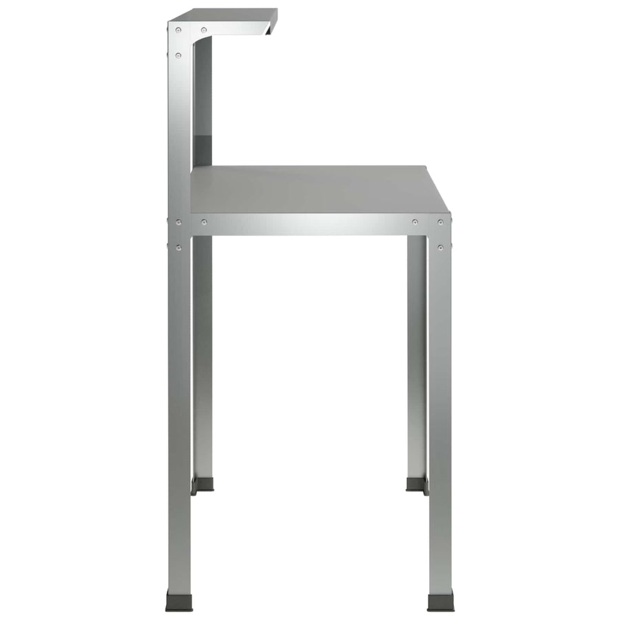 Planttafel 80 x 50 x 104 cm Gegalvaniseerd staal zilver