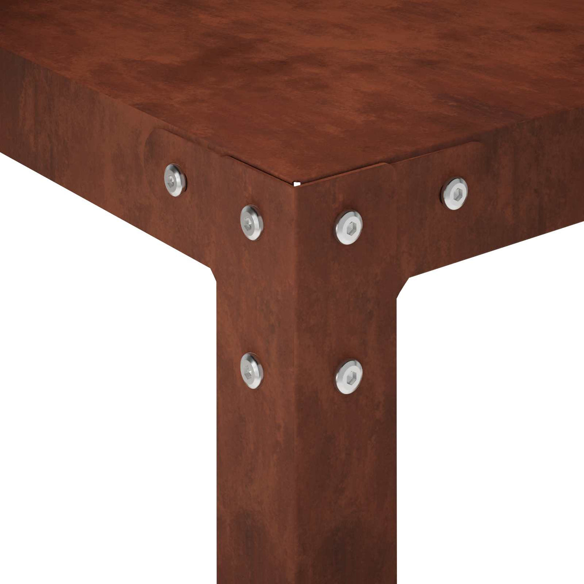 Planttafel 80 x 50 x 104 cm weervast staal Roestkleurig