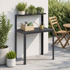 Planttafel 60x50x104 cm gepoedercoat staal zwart